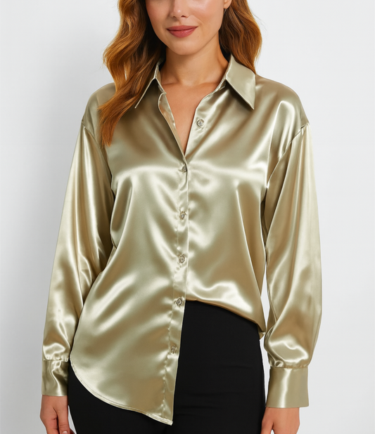 Luksusowa błyszcząca bluzka | stylowa i elegancka