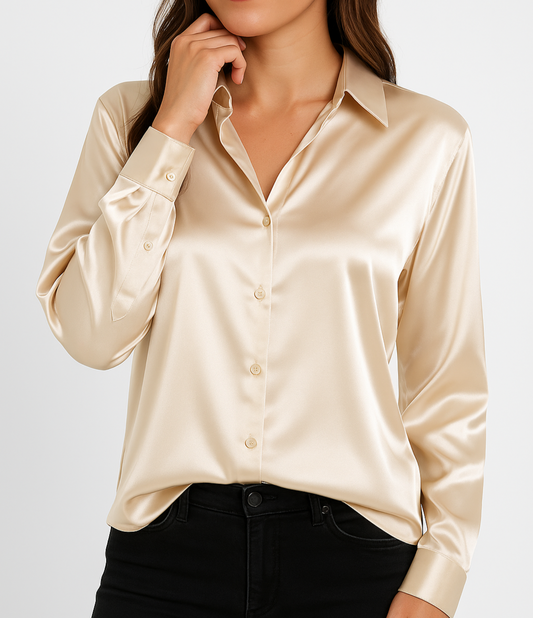 Luksusowa błyszcząca bluzka | stylowa i elegancka