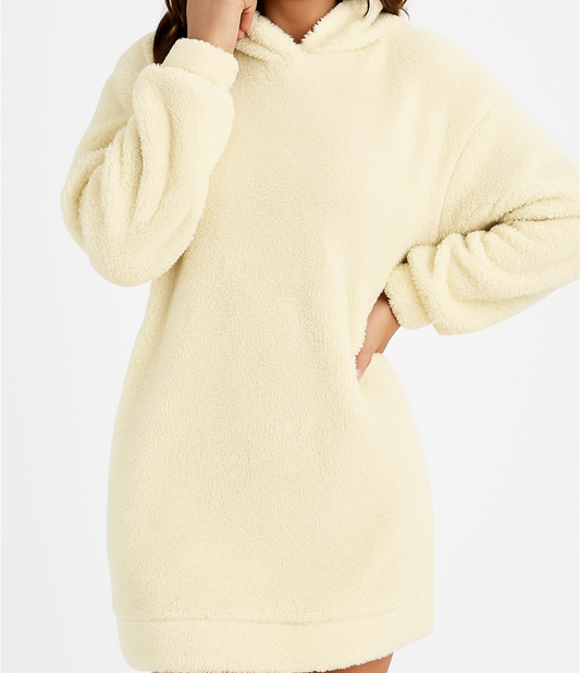 Sukienka z kapturem | miękka i ciepła