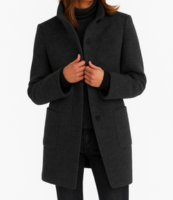 Płaszcz Elira z wełnianym wykończeniem | Klasyka w kolorze