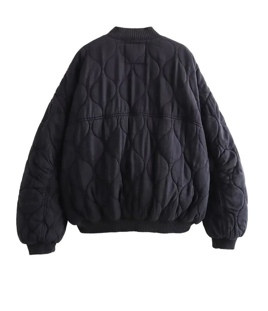 Oversize pikowana kurtka | kobiecy