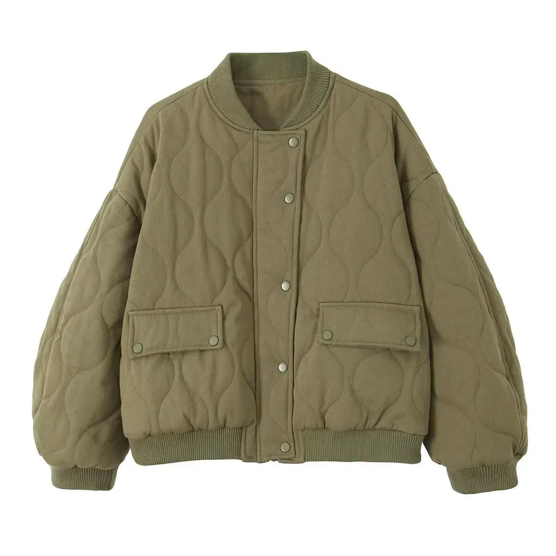 Oversize pikowana kurtka | kobiecy