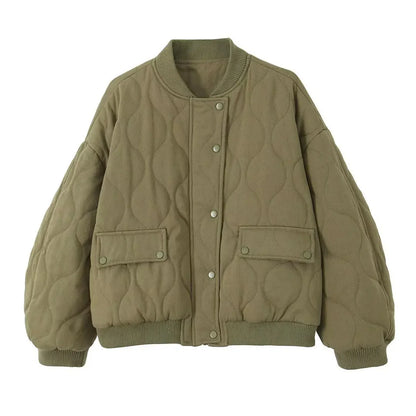 Oversize pikowana kurtka | kobiecy