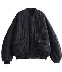 Oversize pikowana kurtka | kobiecy