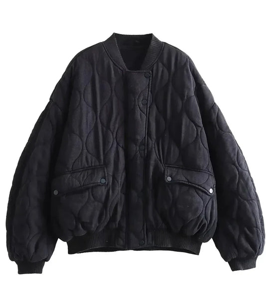 Oversize pikowana kurtka | kobiecy