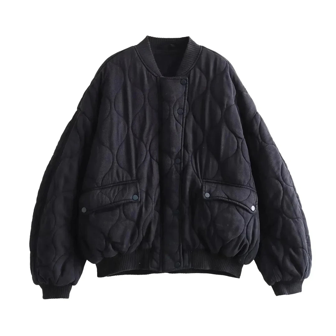 Oversize pikowana kurtka | kobiecy