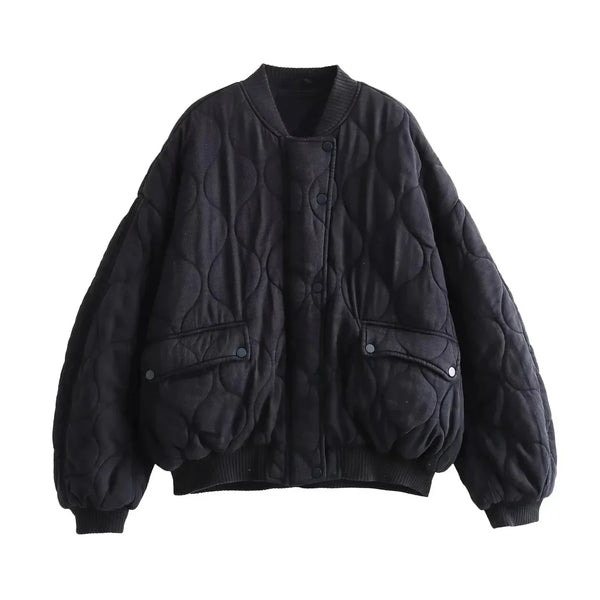 Oversize pikowana kurtka | kobiecy