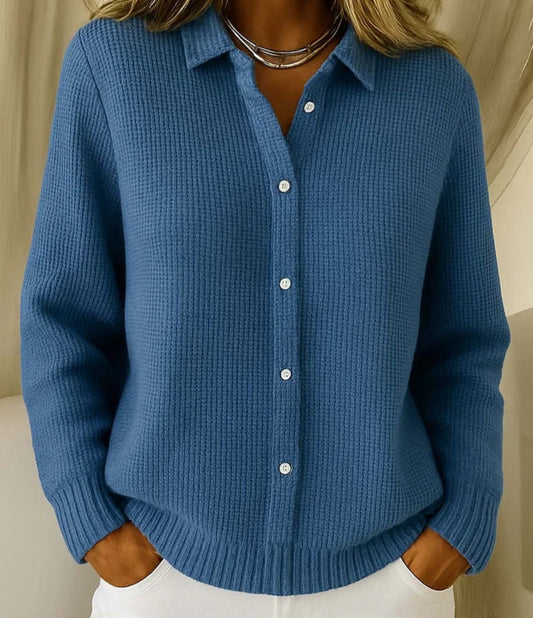 Kardigan Fiora z miękkiej dzianiny i eleganckim luzem | Komfort i styl.